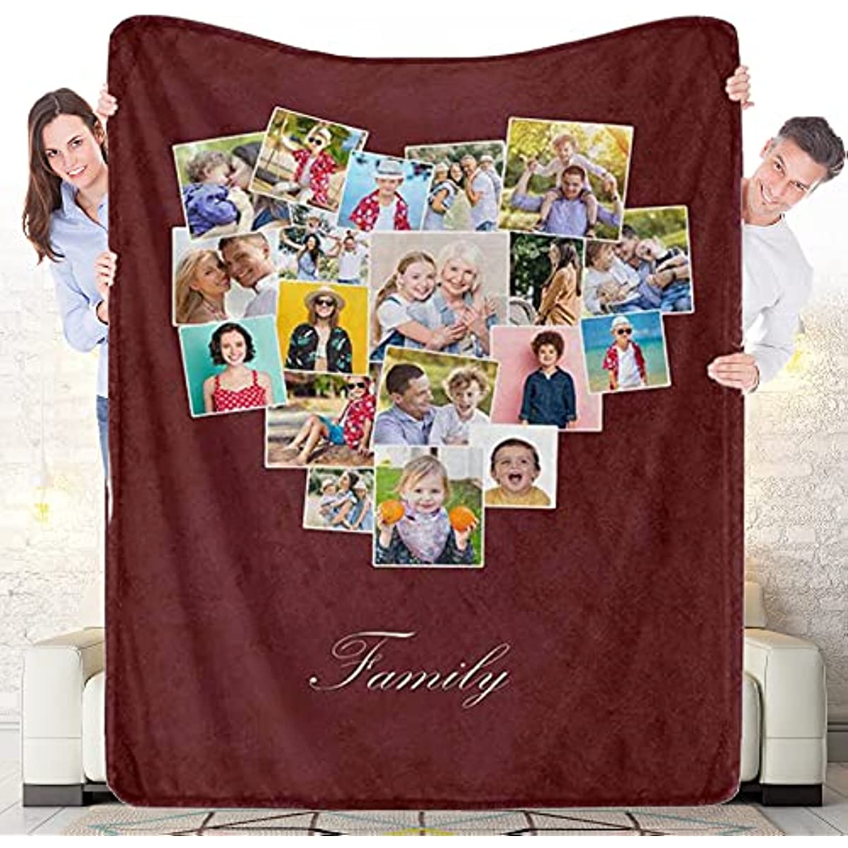 Blanket For Mom, Custom Photo Collage Blanket, Mothers Day Gift,  Personalized Blanket for Mom, Grandma Blanket, Gift For Mom, Mom Birthday