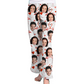 DIYKST Personalized Photo Pajama Pants With Pockets,Custom Heart Pajama Pants For Women,Girl Sleepwear Adult Christmas Pajama Bottom