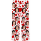 DIYKST Personalized Photo Pajama Pants With Pockets,Custom Heart Pajama Pants For Women,Girl Sleepwear Adult Christmas Pajama Bottom