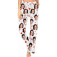 DIYKST Personalized Photo Pajama Pants With Pockets,Custom Heart Pajama Pants For Women,Girl Sleepwear Adult Christmas Pajama Bottom