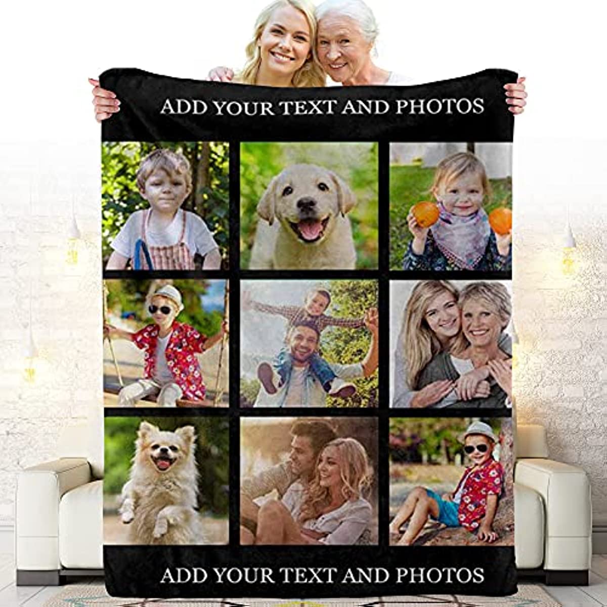 Custom Blankets with Personalized Photos