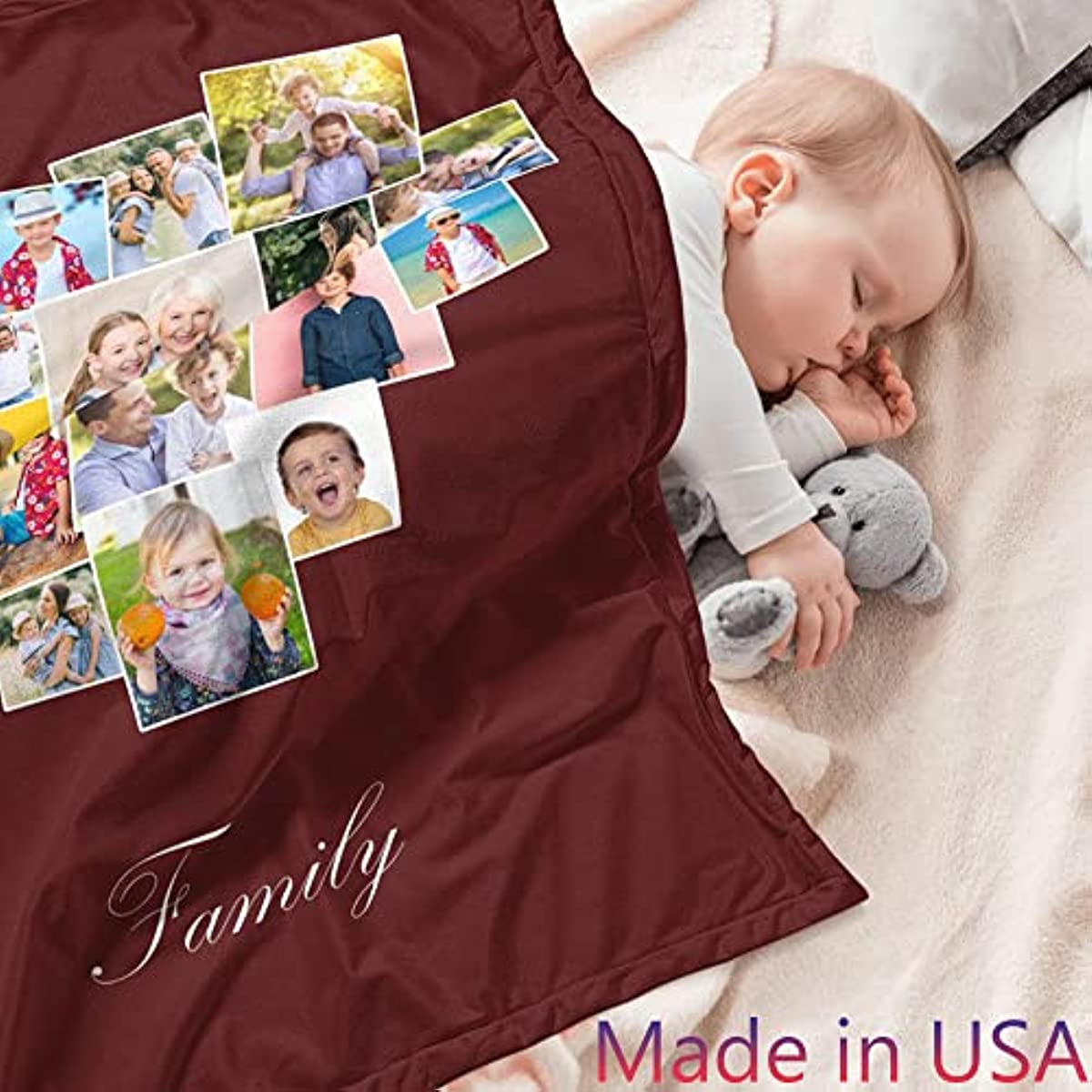 Pic discount collage blanket