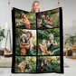 DIYKST Personalized Fleece Throw Pictures Blanket for Family Friends Pets Custom Blankets with 1-9 Photo Collages for Mother's Father's Day Christmas Birthday as Souvenirs and Unique Gifts