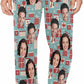 DIYKST Custom Men's Pajama Pants with Photo Face Personalized Christmas Pajama Pants Photo Sleepwear Bottoms With Pockets