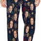 DIYKST Custom Men's Pajama Pants with Photo Face Personalized Christmas Pajama Pants Photo Sleepwear Bottoms With Pockets