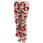 DIYKST Personalized Photo Pajama Pants With Pockets,Custom Heart Pajama Pants For Women,Girl Sleepwear Adult Christmas Pajama Bottom