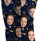 DIYKST Custom Pajama Pants with Face Personalized Stars Moon Matching Women's Pajama Pants Photo Sleepwear Bottoms With Pockets