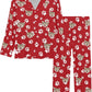 DIYKST Custom Pet Pajamas for Women with Dogs Photo Personalized Dog Print pjs Sleepwear for Valentine's Day Face pj Set