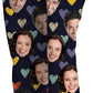 DIYKST Personalized Photo Pajama Pants With Pockets,Custom Heart Pajama Pants For Women,Girl Sleepwear Adult Christmas Pajama Bottom