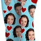 DIYKST Personalized Photo Pajama Pants With Pockets,Custom Heart Pajama Pants For Women,Girl Sleepwear Adult Christmas Pajama Bottom