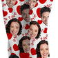 DIYKST Personalized Photo Pajama Pants With Pockets,Custom Heart Pajama Pants For Women,Girl Sleepwear Adult Christmas Pajama Bottom