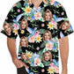 Customized Tropical Flower Hawaiian Shirt, Men's Personalized BF Husband's Photo Men's Aloha Beach Fruit Blouse Shirt