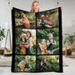DIYKST Personalized Fleece Throw Pictures Blanket for Family Friends Pets Custom Blankets with 1-9 Photo Collages for Mother's Father's Day Christmas Birthday as Souvenirs and Unique Gifts(50*60 in)