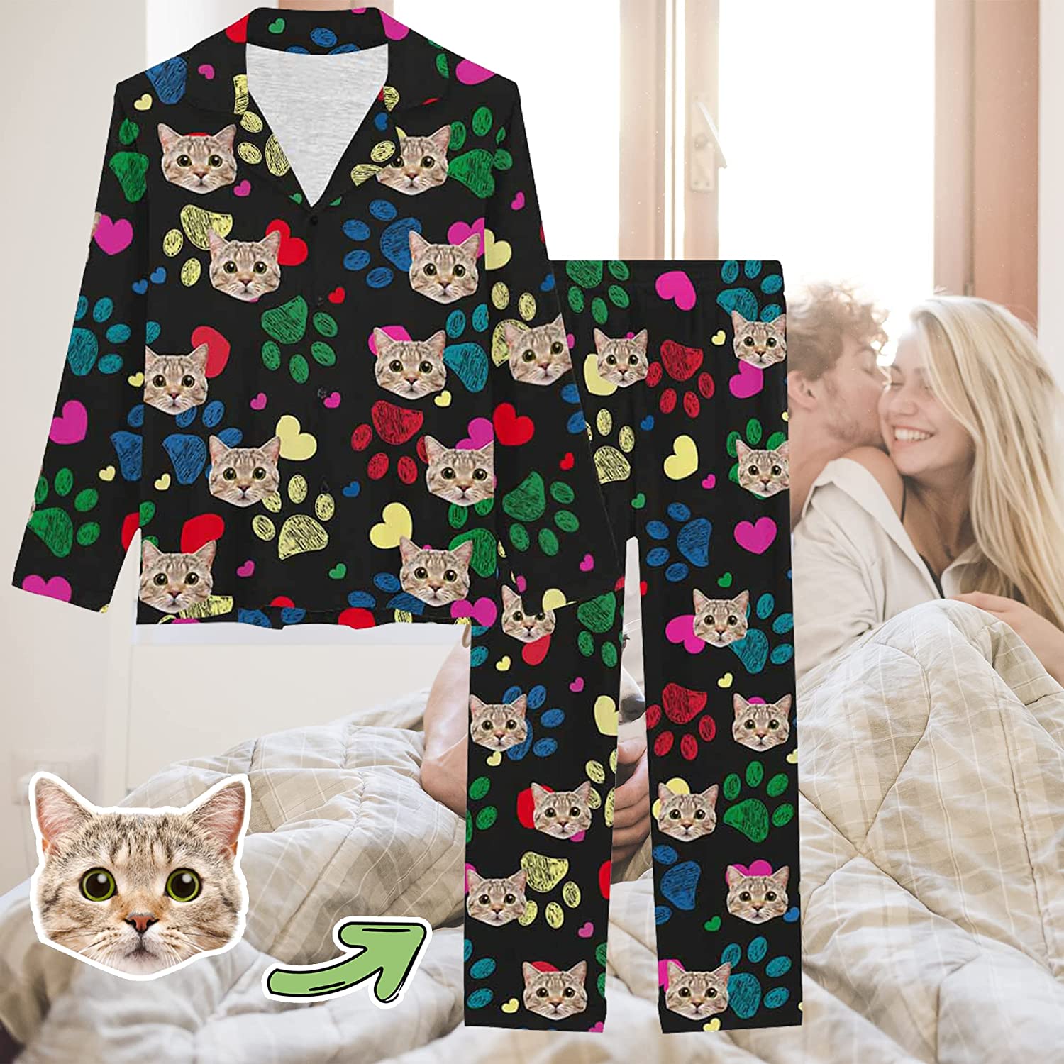 Custom best sale cat pajamas