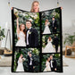 DIYKST Personalized Fleece Throw Pictures Blanket for Family Friends Pets Custom Blankets with 1-9 Photo Collages for Mother's Father's Day Christmas Birthday as Souvenirs and Unique Gifts(50*60 in)