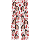 DIYKST Custom Men's Pajama Pants with Photo Face Personalized Christmas Pajama Pants Photo Sleepwear Bottoms With Pockets